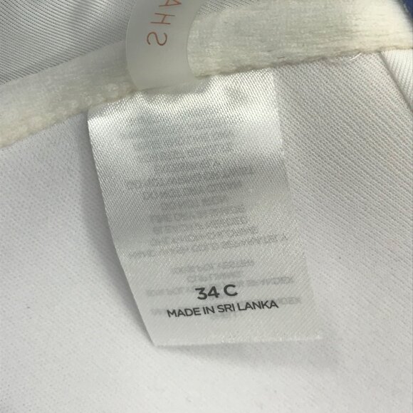 Shade And Shore Women's Size 34C Lined Triangle Bikini Swim Top Blue New - Picture 5 of 12